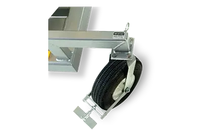 c-series cantilever ladder-swivel wheel detail