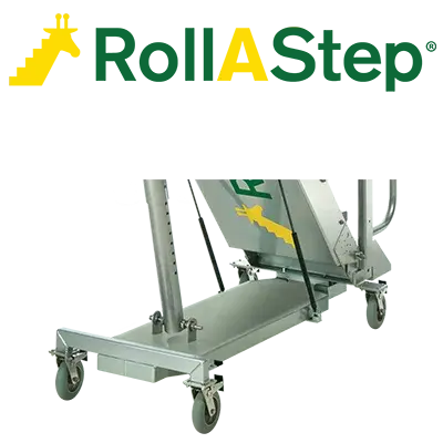 g-series adjustable height rolling ladder caster details