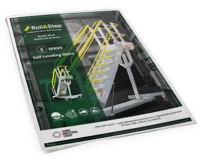 rollastep g-series adjustable height ladder brochure download thumbnail