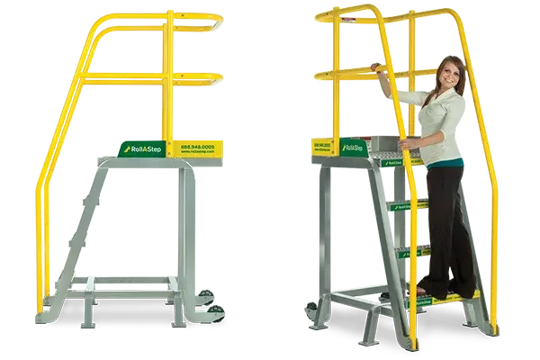 rollastep tilt and roll rolling step ladder profiles