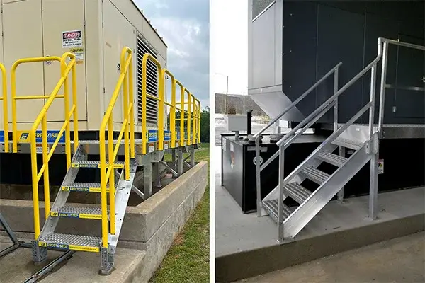 generator maintenance platform stairs