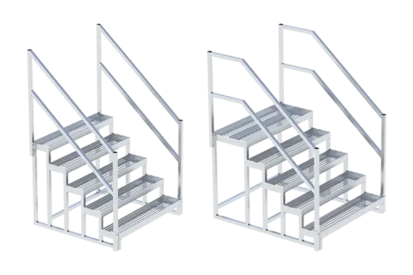 aluminum semi trailer portable steps